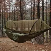 Lightweight Camping Hammock with Mosquito Net – High-Strength Parachute Fabric
