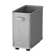 Slim Laundry Basket with Wheels Large Capacity Strong Load-bearing Foldable Design Laundry Hamper Dirty Clothes Basket Light Grey