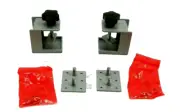 AMQ X-FPM.F1 FIXED PRIVACY MODESTY BRACKET 12878 PLATINUM 1 BOX OF 2