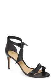 Alexandre Birman Clarita Ankle Tie Sandal in Black Leather at Nordstrom, Size 8