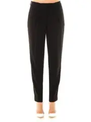 DKNY URBAN ESSENTIALS Black Tux Stripe Tailored Trousers $295 WOMENS SZ 10P BLK