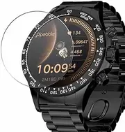 [Generic] Puccy 3 Pack Tempered Glass Screen Protector, compatible with Pebble Zenith 1.53" smart watch smartwatch Protectors Guard