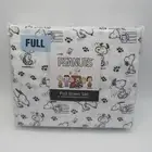 BERKSHIRE PEANUTS SNOOPY AND WOODSTOCK PAW PRINT 4 PIECE FULL SHEET SET NEW