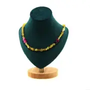 Minerals and Stones Précieuses. Necklace Agate Beads Cracked Fuchsia 8 MM +