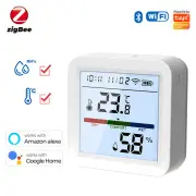 Tuya WiFi/Zigbee Smart Home Temperature Humidity Sensor with Backlight Hygrometer Thermometer Monitoring Sensor Support