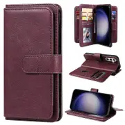 for Samsung Galaxy S23 FE Leather Wallet Case 10 Card Slots Flip Stand Phone Cover