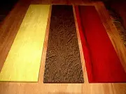 3 PIECES MULTIPAK THIN EXOTIC WENGE, YELLOWHEART, PADAUK 12" X 3" X 1/2"