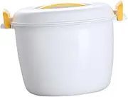 Garneck Microwave Rice Cooker and Steamer - 2-in 1 Plastic Pasta and Rice Cooker for Cooking Ideal for Noodles and Oatmeal Portable Food Container for Home and