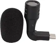 Smartphone Video Mini Microphone, High Fidelity Mini Plug and Play USB C Mic for Video Conference