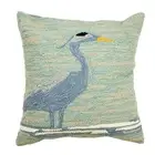BLUE HERON INDOOR OUTDOOR TEXTURED THROW PILLOW - 18" SQUARE