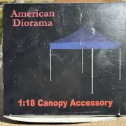 American Diorama 77588 Canopy Set White Frame 1:18 Scale For Figures Die-Cast