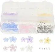 VICASKY Flower Nail Charms Bulk DIY Nail Art Decor for Unique Styles Easy to Use Phone Cases Greeting Cards
