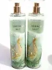 Set of 2 Bath & Body Works Emerald Mist Fragrance Mist Perfume Body Spray NEW