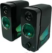 JSEIAJB Game Speaker Computer Audio Dazzling Light Effect Esports Desktop 2.0 Audio Home Computer Audio