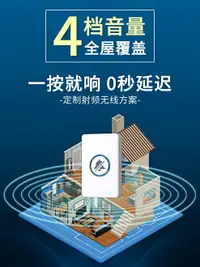 在飛比找樂天市場購物網優惠-門鈴無線家用提示器超遠距離遙控免插電智能提示器老人呼叫對講機