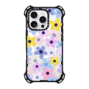 iPhone 16 Pro Bounce Case MagSafe Compatible pastel colourful flowers