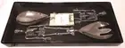 RARE NEW - POTTERY BARN SKELETON CAST METAL SALAD SERVERS FORK & SPOON SET 06912
