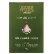 [The Hemp Worx] Hemp Worx Rose Geranium & Patchouli Soap Bar 120g