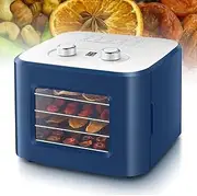 4 Layers Capacity Food Dehydrator, Small Fruit And Vegetable Dryer, Stainless Steel Fruit Dryer with Removable Trays, Electronic Temperature Control, Automatic Cooling, for Dried Fruit, Vegetables