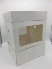 100pc BULK Tall Wedding Party Cake Box 10"12"14"16"20" High Boxes Display Window