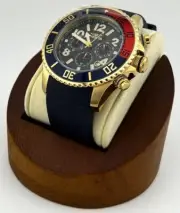 Invicta Pro Diver 13730 Mens Round Carbon Analog Chrongraph Date Watch MSRP $495