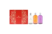 Floral and Spicy Body Care Collection Set by Molton Brown for Women - 3 Pc 10oz Orange and Bergamot Bath and Shower Gel, 10oz Heavenly and Gingerlily Bath and Shower Gel, 10oz Fiery Pink Pepper Bath and Shower Gel
