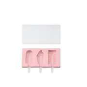 2Pcs Cartoon Ice Cream Molds Cake Biscuit Mold Ice lolly Moulds With Popsicle Stick For Kids DIY Silicone Makers