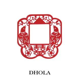 DHOLA｜【激光不織布 - 囍鵲相框】喜慶系列 婚禮小物 婚禮佈置 不織布 材料包 朵拉手藝材料店