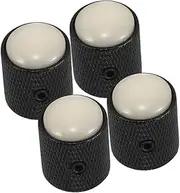 WHAMVOX 4 Pack Metal Dome Volume Knobs for Electric Guitar Bass Volume Control Knobs Minimalist Finish for Performances