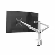 TODO 14"- 27" Aluminium Dual Monitor Bracket Stand Desk Mount Tilt / Rotate