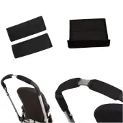 Black Soft Fabric Handle Cover Chassis for Burley Solstice Jogging Strollers