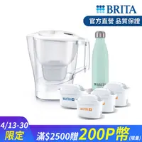 在飛比找PChome24h購物優惠-【德國BRITA官方】愛奴娜濾水壺3.5L(白)+3入去水垢