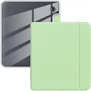 Case for 7" Kobo Libra Colour 2024 Released, Ultra Clear Soft Flexible Transparent TPU Back Cover with Auto Sleep/Wake for Kobo Libra Colour, Light Green