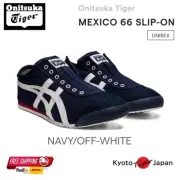 Onitsuka Tiger MEXICO66 SLIP-ON ( NAVY/OFF-WHITE ) [ Unisex Shoes ] 1183A360.401