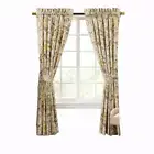 Ellis Curtain Regency Curtain Panel Pair with Tiebacks Grey