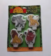 Vintage Lion King Candles Wax Cake Toppers Mufasa Simba Pumba Set of 4