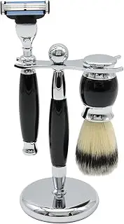 Union Razor SS3 Three Piece Shave Kit Black