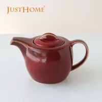 在飛比找momo購物網優惠-【Just Home】東方禪意窯變陶瓷茶壺450ml 紅色(