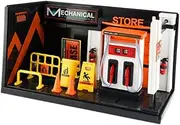1/24 Simulation Garage Display Model for Diecast Collection, with Oil Machine