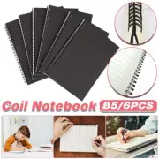 6pcs B5 Spiral Notebook Lined Notepad Stationery School Office Writing Journal