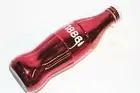 Limited Edition Shiny Red 1886 Coke Bottle Coca Cola Full w/60 Year Aviation Tag