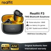 Realfit F3 ANC Active Noice Cancellation Bluetooth Superb Bass Wireless Earbuds