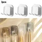 Toothbrush Holders Toothpaste Rack For Electric Toothbrushes Hanging White