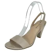 Seven Dials Womens Heels 9M Ramsbury Nude Microfiber Slingback