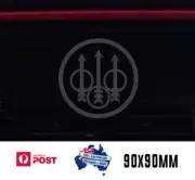 2x Beretta Windshield Windscreen Sticker Decal Rifle Hunting 90mm BLACK