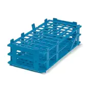 Brandtech 4340061 Polyproplyene Test Tube Racks Blue 55 tubes to 16mm, 5x11
