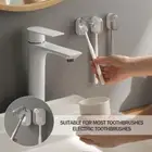 Wall Mounted Toothbrush Holder Bathroom Waterproof Cap Covers Ventilation Q0J5