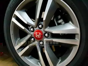 HONDA本田【HRV鋁圈蓋】2017-2021年HRV配件 紅H標誌 不鏽鋼輪圈蓋 LOGO 輪胎中心蓋 外觀配備