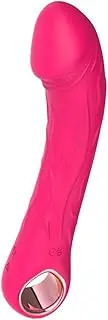 Realistic Vibrator Dildo for Women Men Sex Toys Clitoris G Spot Anal Stimulator with 10 Powerful Vibration Mode Finger Vibrators Waterproof Vibrators for Couples (Pink)
