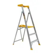 Gorilla Pro-Lite Aluminium Platform Ladder 150kg 3 Step 0.85m Platform